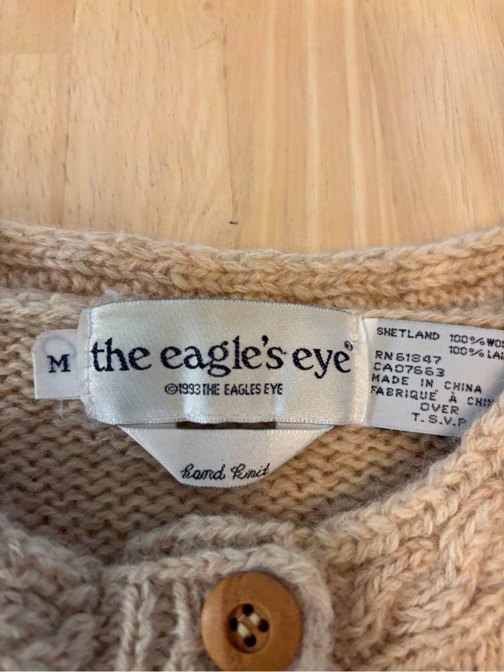 Vintage Eagle’s Eye Wool Farm Animal Cardigan size M? - Picture 2 of 11